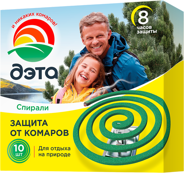 Изображение товара Набор спиралей от насекомых Дэта 10шт