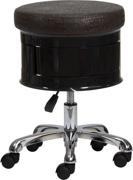 Изображение товара Косметологическое кресло Элеганс Pablo (черный, 3 ящика регулируется по высоте)