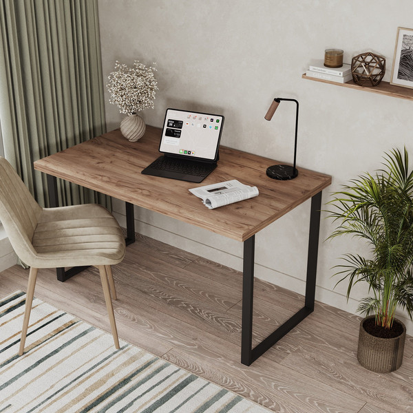 Изображение товара Письменный стол Soma Bliss 36 120x66 (дуб крафт золотой/черный)