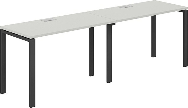 Изображение товара Комплект письменных столов Norden s-b-s 240х60х75 / SG.221.SH.63.AN (антрацит/серый бархат)