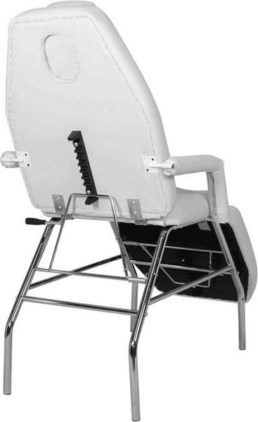 Изображение товара Косметологическое кресло Элеганс Релакс Стандарт (белый/хром)