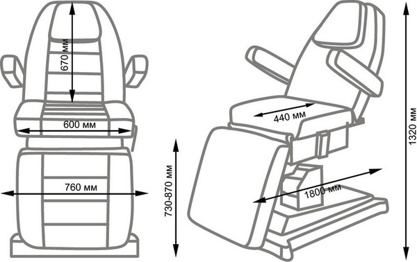 Изображение товара Косметологическое кресло Элеганс Альфа-10 (бежевый)