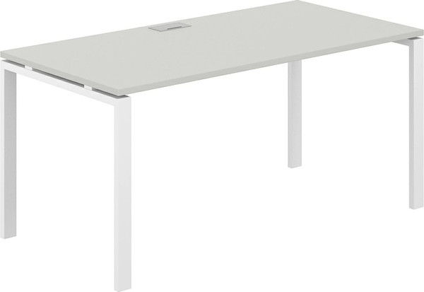 Изображение товара Письменный стол Norden 160х80х75 / SG.209.SH.63.WH (белый/серый бархат)