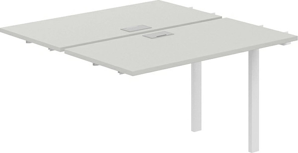 Изображение товара Комплект столов модульных Norden 120х123.8х75 / SG.211.SH.63.WH (белый/серый бархат)