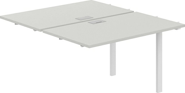 Изображение товара Комплект столов модульных Norden 240х143.8х75 / SG.214.SH.63.WH (белый/серый бархат)