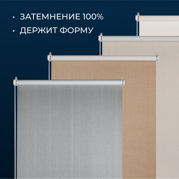 Изображение товара Рулонная штора Franc Gardiner Blackout Dublin 85x160 / 9403221197 (коричневый)