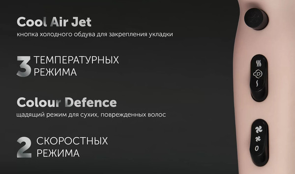 Изображение товара Профессиональный фен Polaris PHD 2600ACI (розовый)