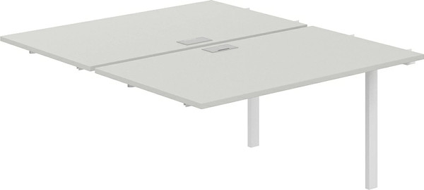 Изображение товара Комплект столов модульных Norden 280х163.8х75 / SG.218.SH.63.WH (белый/серый бархат)