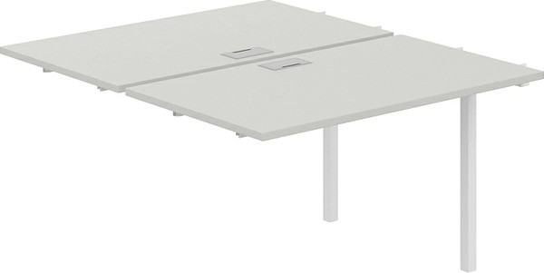 Изображение товара Комплект столов модульных Norden 240х143.8х75 / SG.214.SH.44.WH (белый/серый бархат)