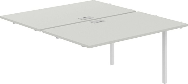 Изображение товара Комплект столов модульных Norden 280х163.8х75 / SG.218.SH.44.WH (белый/серый бархат)