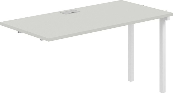 Изображение товара Стол модульный Norden s-b-s 280х70х75 / SG.265.SH.44.WH (белый/серый бархат)