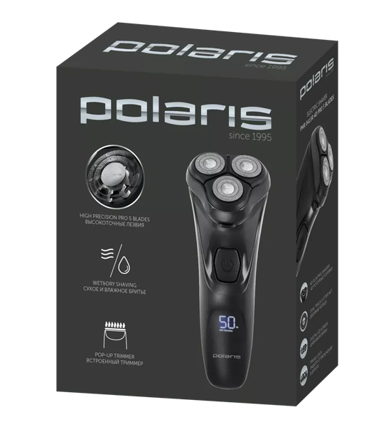 Изображение товара Электробритва Polaris WaterFlex PMR 0415R (черный)