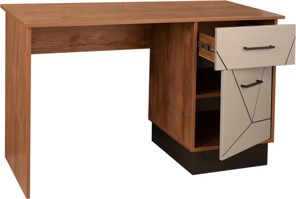 Изображение товара Письменный стол Олмеко Гамма 54.18 (таксония/черный/белый/грей)