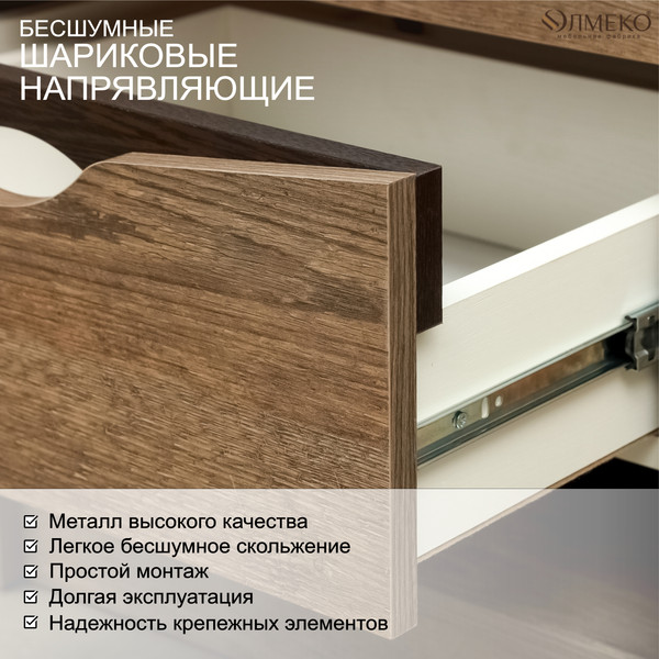 Изображение товара Прикроватная тумба Олмеко Лючия 33.12 (кейптаун/венге/белый)