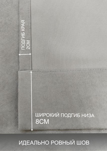 Изображение товара Шторы КронасМАрт Блэкаут 200x270 (2шт, антрацит)