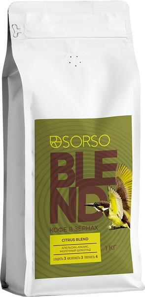 Изображение товара Кофе в зернах Sorso Espresso Blend Citrus (1кг)