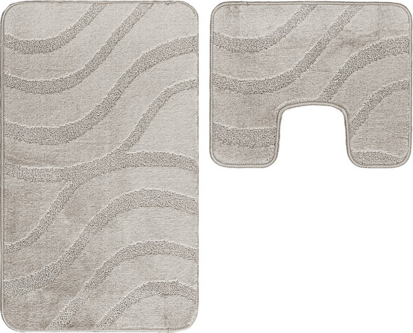 Изображение товара Набор ковриков для ванной и туалета Maximus Symphony 2521 (50x80/40x50, Sandy Gray)