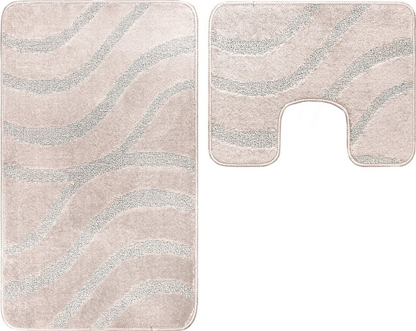Изображение товара Набор ковриков для ванной и туалета Maximus Symphony 2523 (50x80/40x50,powder)