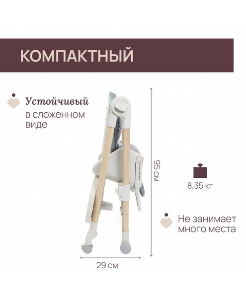 Изображение товара Стульчик для кормления Chicco Polly Armonia / 07087140600000 (Greenery)