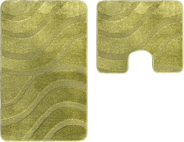 Изображение товара Набор ковриков для ванной и туалета Maximus Symphony 2587 (50x80/40x50, хаки)