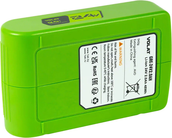 Изображение товара Аккумулятор для электроинструмента VOLAT VT-GRE-24-2 (для Greenworks)