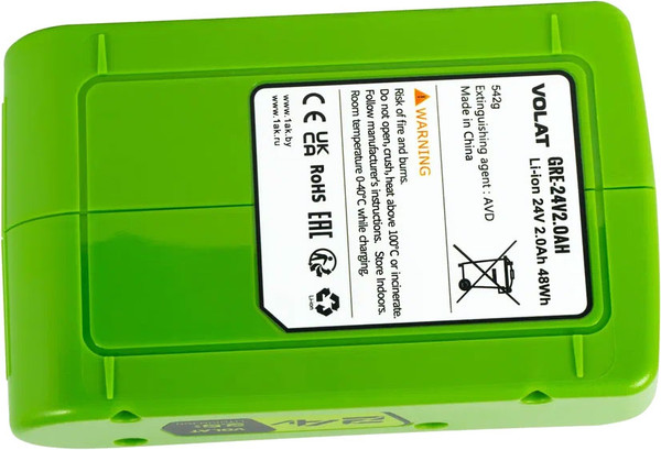 Изображение товара Аккумулятор для электроинструмента VOLAT VT-GRE-24-2 (для Greenworks)