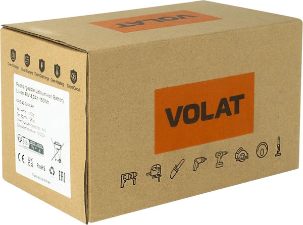Изображение товара Аккумулятор для электроинструмента VOLAT VT-GRE-40-4 (для Greenworks)