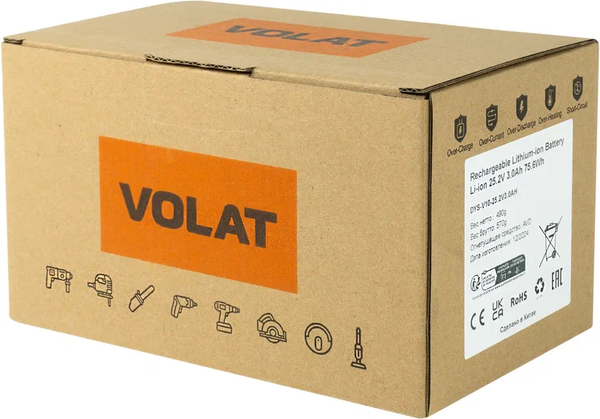 Изображение товара Аккумулятор для пылесоса VOLAT VT-DYS-V10-25.2V3.0AH (для Dyson)