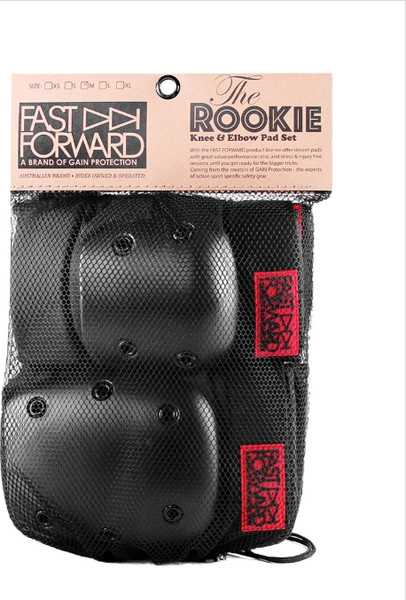 Изображение товара Комплект защиты GAIN Fast Forward Rookie Knee&Elbow Pads 03-100684 (р.XL, черный)