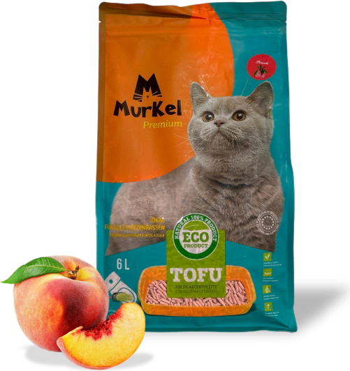 Изображение товара Наполнитель для туалета Murkel Tofu / MR-064 (2.6кг, персик)