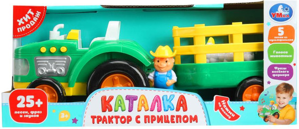 Изображение товара Игрушка-каталка Умка Трактор С Прицепом /  B2329541-R