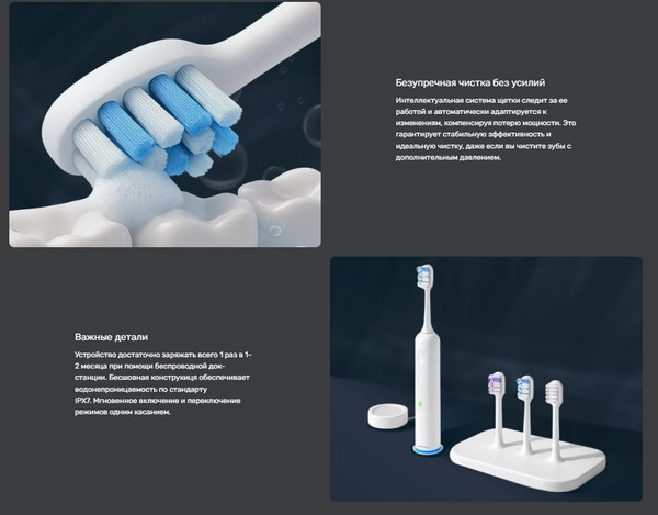 Изображение товара Электрическая зубная щетка TECHNO Swing&Vibra TB01