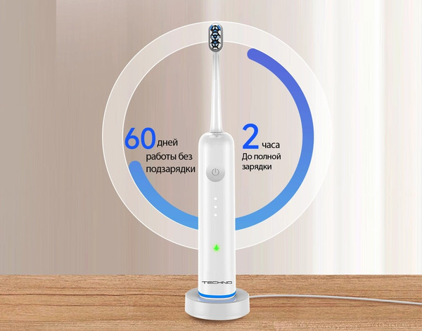 Изображение товара Электрическая зубная щетка TECHNO Swing&Vibra TB01