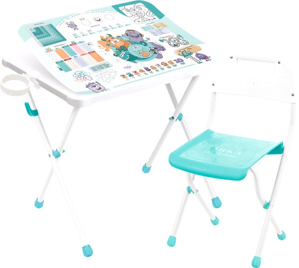 Изображение товара Комплект мебели с детским столом Ника Математика с монстриками / КА3/ММ