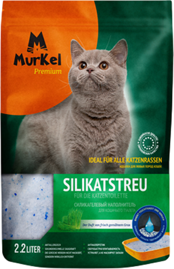 Изображение товара Наполнитель для туалета Murkel Силикагелевый / MR-005 (1кг, скошенная трава)