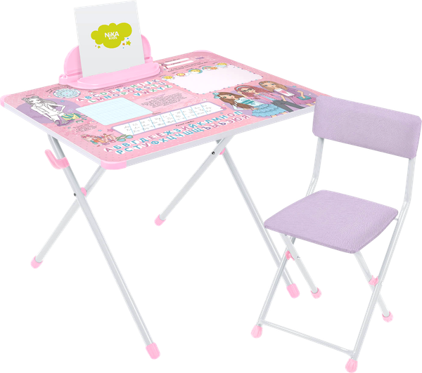 Изображение товара Комплект мебели с детским столом Ника Маленькая модница / NK-75/М