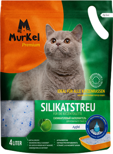 Изображение товара Наполнитель для туалета Murkel Силикагелевый / MR-008 (1.8кг, яблоко)