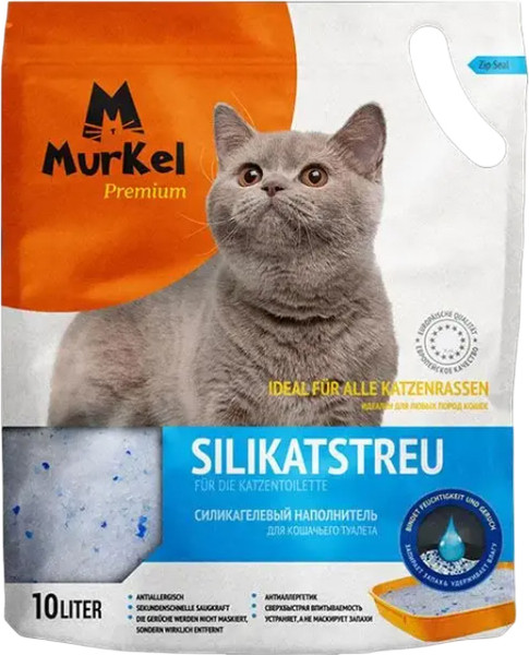 Изображение товара Наполнитель для туалета Murkel Силикагелевый / MR-016 (4.5кг, нейтральный)