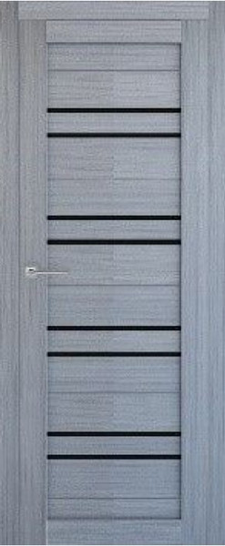 Изображение товара Дверь межкомнатная Bafa Техно 16 70x200 (дуб пепельный/черный лакобель)