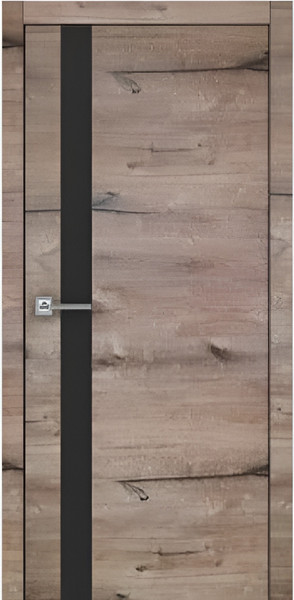 Изображение товара Дверь межкомнатная Bafa Рояль 2 дуб пацифика 80х200 (кромка черная ПВХ с 2-х сторон)