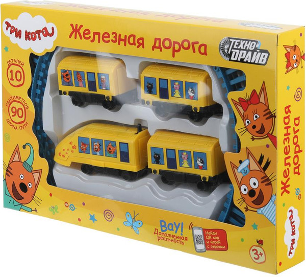 Изображение товара Железная дорога игрушечная Технодрайв Три Кота / 2007B052-R