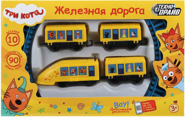 Изображение товара Железная дорога игрушечная Технодрайв Три Кота / 2007B052-R