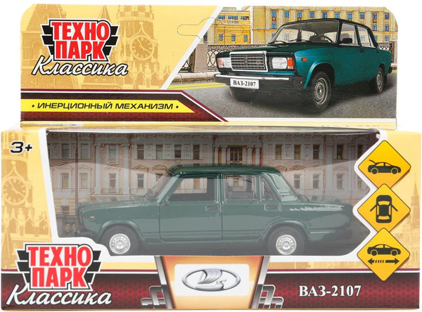 Изображение товара Автомобиль игрушечный Технопарк Ваз-2107 / 2107-12-GN