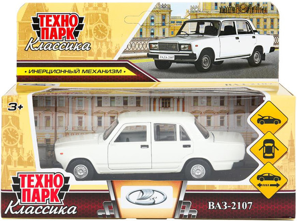 Изображение товара Автомобиль игрушечный Технопарк Ваз-2107 / 2107-12-WH