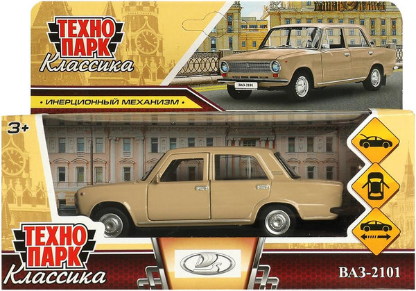 Изображение товара Автомобиль игрушечный Технопарк Ваз-2101 / 2101-12-BG