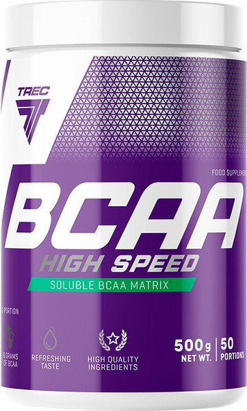 Изображение товара Аминокислоты BCAA Trec Nutrition High Speed (500г, лимон)