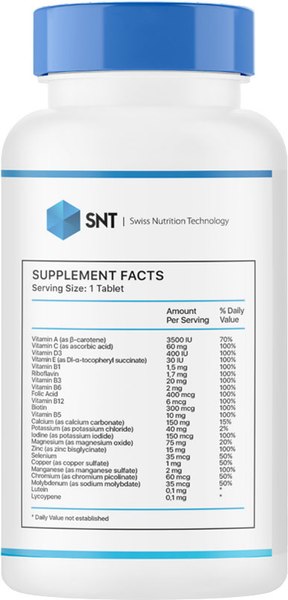 Изображение товара Витаминно-минеральный комплекс SNT Multivitamin Mineral (60 таблеток)