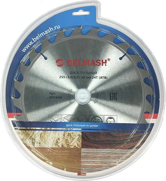 Изображение товара Пильный диск БЕЛМАШ 255x3.0/2.0x30 24T / RD164A