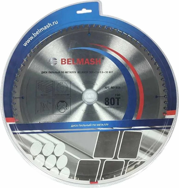 Изображение товара Пильный диск БЕЛМАШ 305x2.8/2.0x30 80T / RD180A