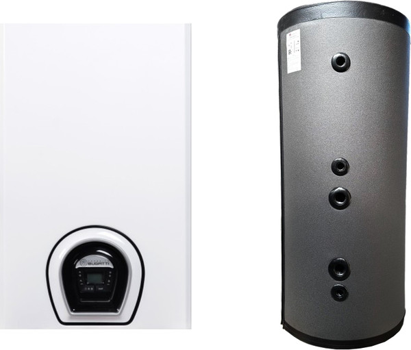 Изображение товара Газовый котел Federica Bugatti 24В Varme (с бойлером косвенного нагрева KBS-B 200 V3)